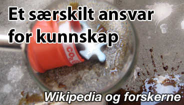 – Forskere har et særskilt ansvar for kunnskap — også på Wikipedia