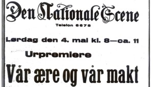 Teatersjefens makt og ære